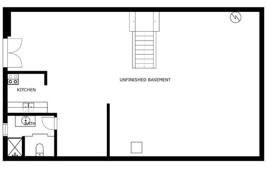 Unfinished Basement Floor Plan