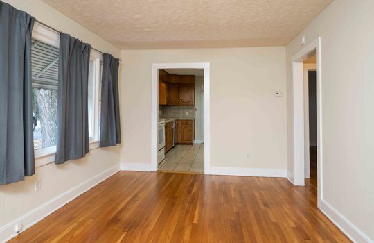 Living room, Hardwood Flooring, Window, Doorway