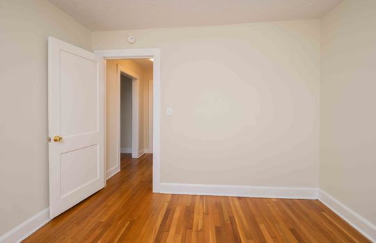 Bedroom, Hardwood Flooring, Doorway