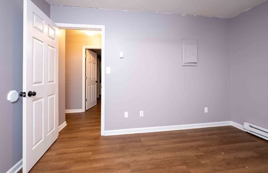 134 Monterey - Bedroom, LVT flooring, doorway