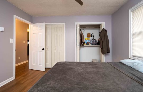 134 Monterey - Bedroom, LVT Flooring, Door, Double Closet, Window