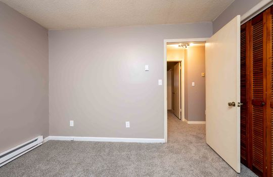 114 Monterey - Bedroom, Door, Closet, Carpet, baseboard heating