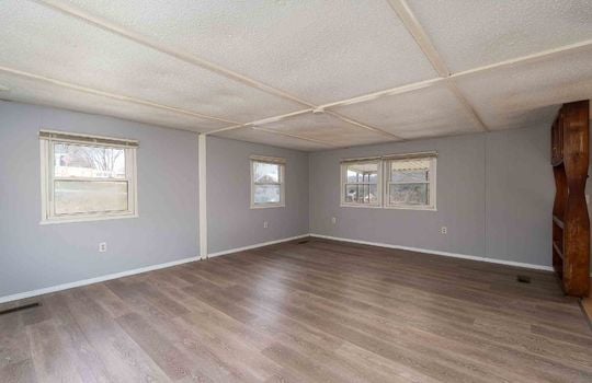 living room, windows, vinyl flooring