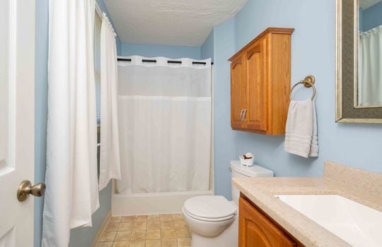 bathroom, sink, vanity, toilet, tub/shower, cabinet