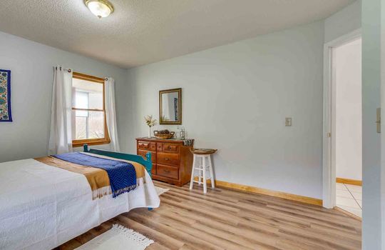 bedroom, luxury vinyl flooring, window