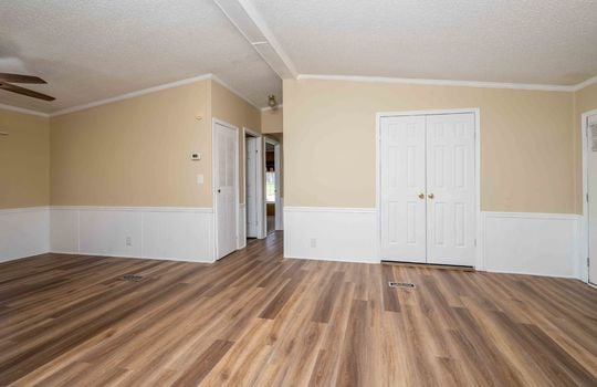 living room, hallway, luxury vinyl flooring