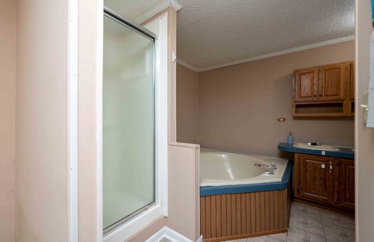 primary bath, shower, garden tub, double sink, cabinet