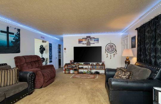 living room, hallway, carpet, windows