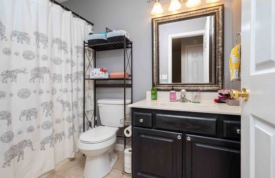 bathroom, sink, cabinet, toilet, shower/tub