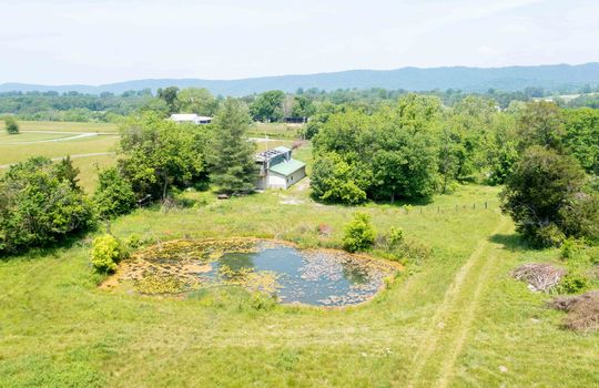 Shepards chapel land, 44.82+/- acres, aerial photo, mountain,pond