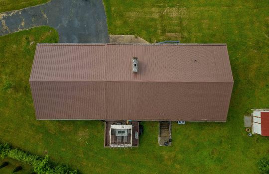Aerial view, roof, yard