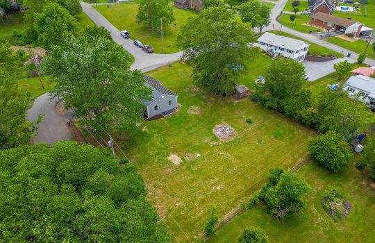 aerial view of property, back yard