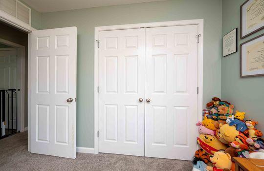 bedroom, carpet, large closet