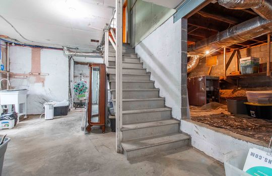 basement, concrete flooring