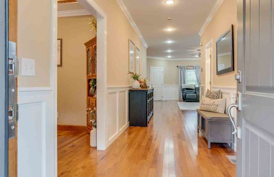 foyer, entryway, hardwood flooring