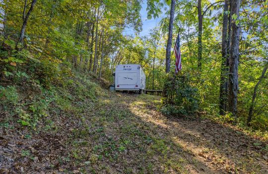 second camper spot, 15.5 +/- acres of land, wooded, campground