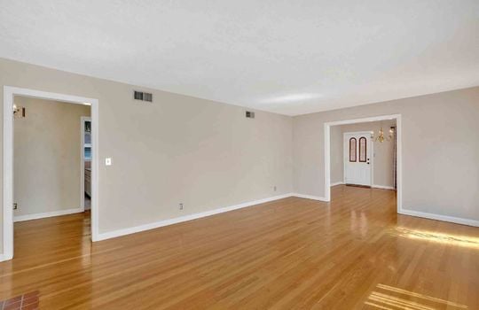 living room, hardwood flooring, doorways