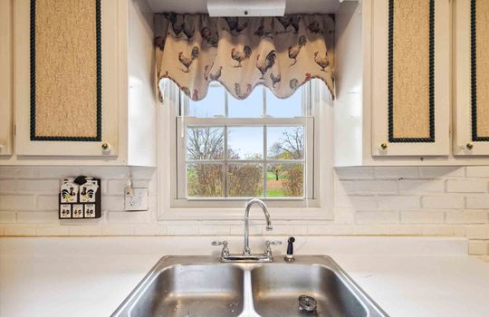 kitchen sink, window to with view