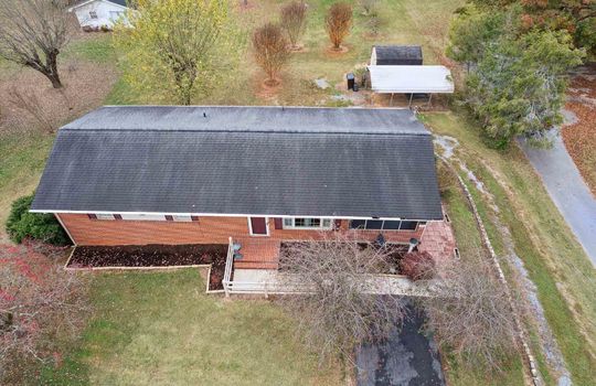 aerial view of front of home