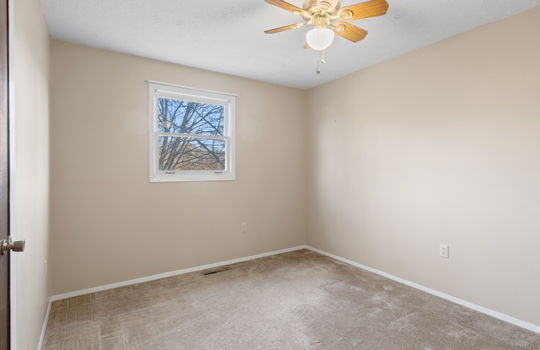 bedroom, ceiling fan, window, carpet