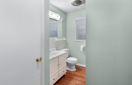 bathroom, freshly painted, sink, toilet