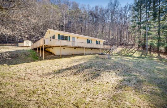 Ranc Home, wood siding, deck, 2.07+/- Acres, yard, trees