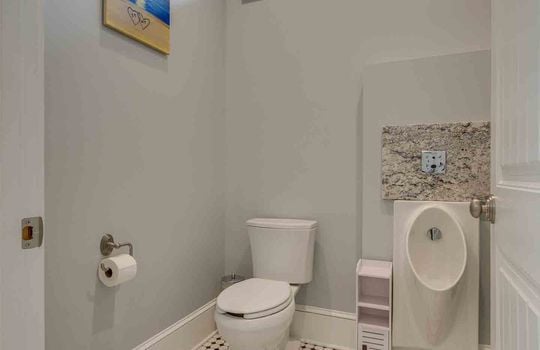 water closet, toilet, urinal, tile flooring