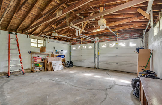 garage, two door garage, two car garage, concrete flooring