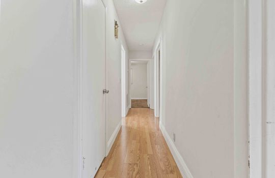 hallway, hardwood flooring