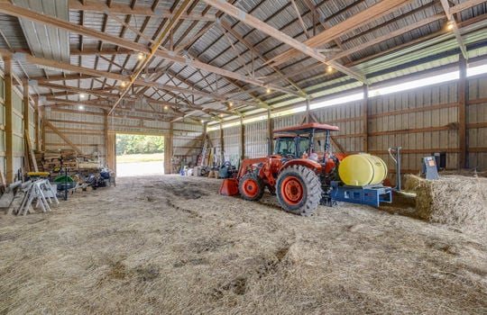 metal hay barn, equipment storage,