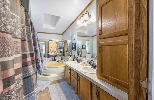 bathroom, sink, cabinetry, garden tub, soaking tub