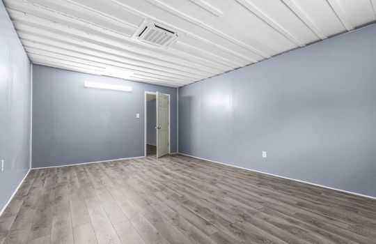 bedroom, luxury vinyl plank flooring, door