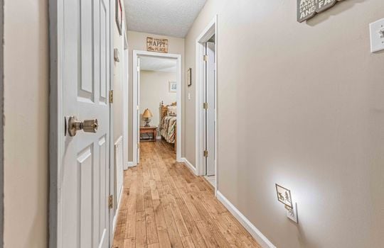 hallway, hardwood flooring