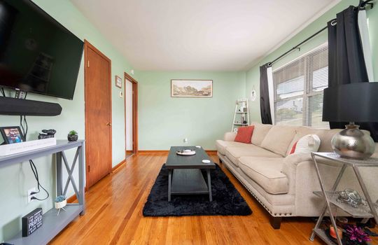 living room, hardwood flooring, window