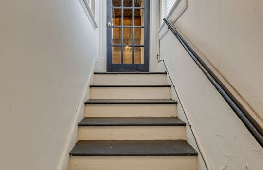 stairs to loft entrance