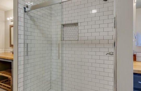 bathroom, tile shower