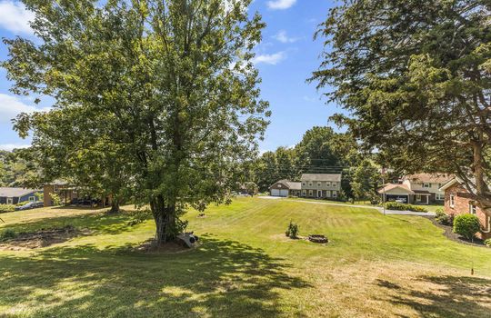 additional parcel, trees, view across street, neighboring properties, trees