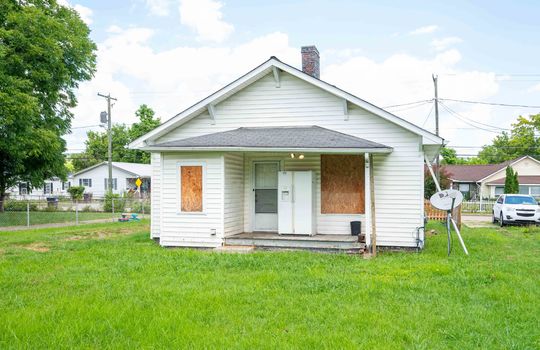 cottage, back of home, back porch, back yard, exterior entry