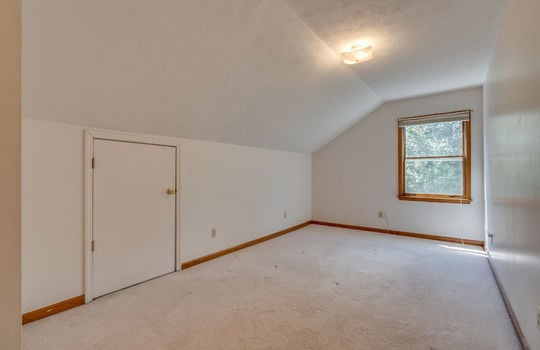 upper level bedroom, closet, carpet, window