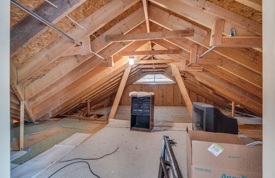 floored attic space