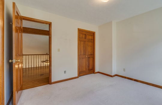 upper level bedroom, carpet, closet