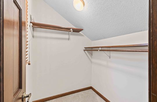 walk in closet, shelving