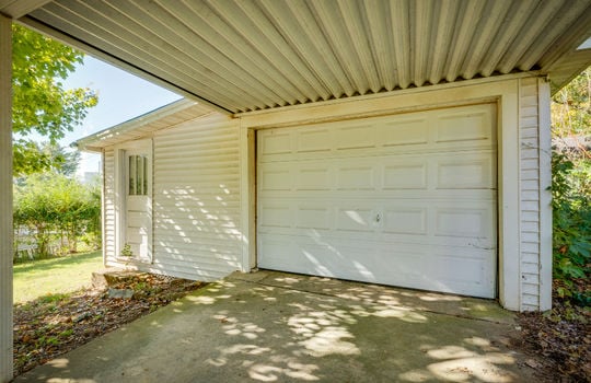 garage, garage door, covered carport