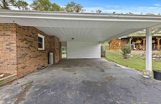 covered carport, exterior entry