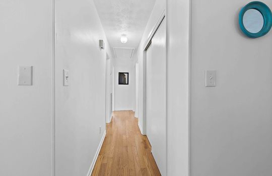 hallway, hardwood flooring