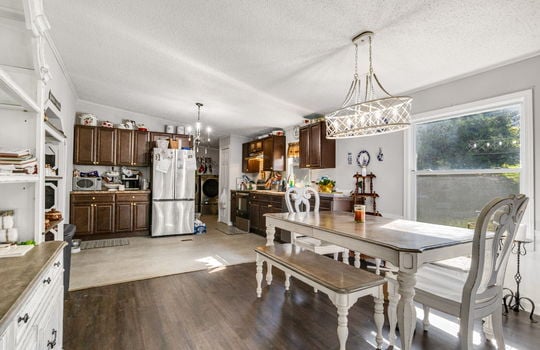 dining room, open floor plan