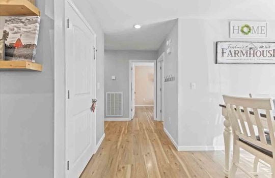 hallway, laminate flooring