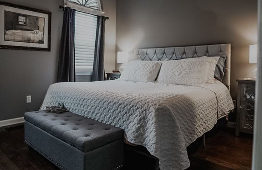 main floor bedroom, window