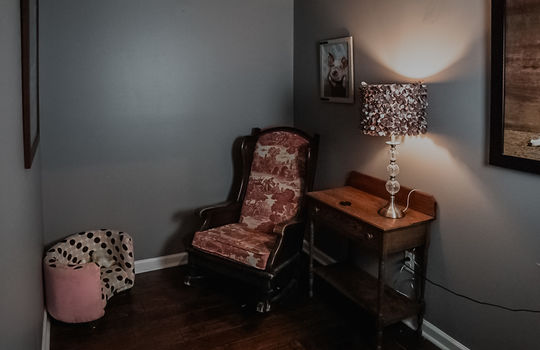 basement level sitting area