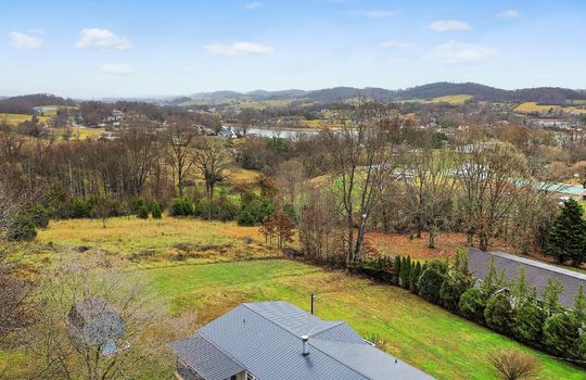 aerial photo, roof, back yard, mountain views